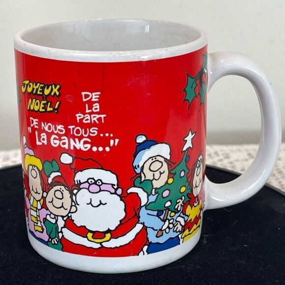 Made in KOREA || Vintage Christmas coffee mug || Mug coffee Christmas || - Picture 1 of 9